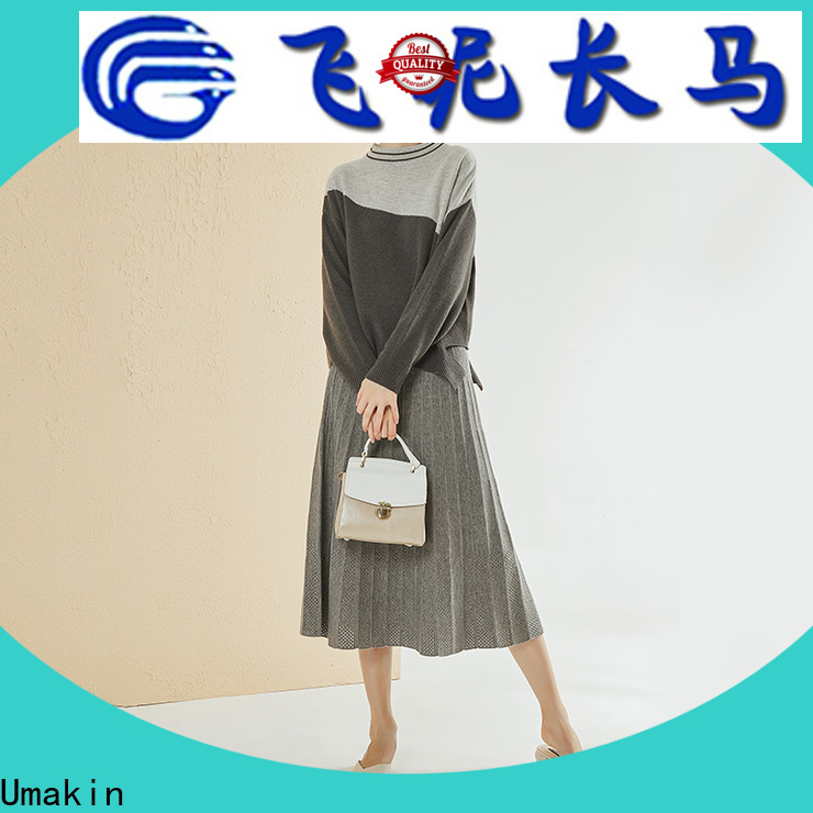 Umakin womens knitted dresses manufacturer for ladies