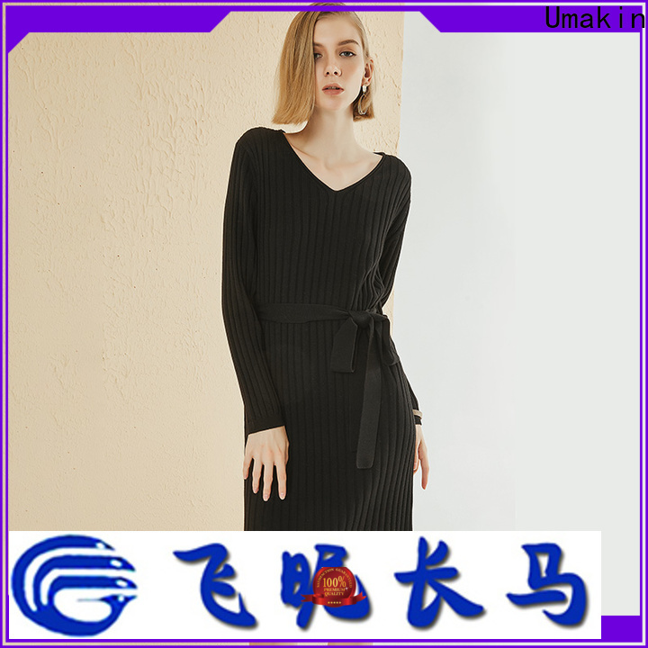 Umakin womens knitted dresses supply for ladies