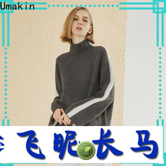 Umakin cashmere knit sweater manufacturer for women
